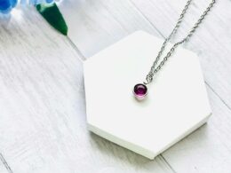 February Swarovski Crystal Necklace