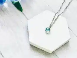 March Swarovski Crystal Necklace