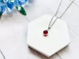 January Swarovski Crystal Necklace