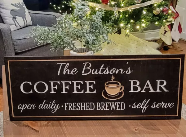 Custom Coffee Bar Sign