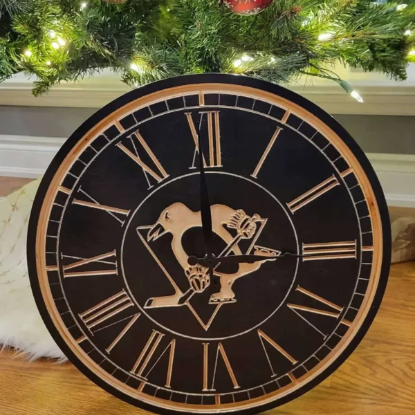 Custom Engraved Wood Clock