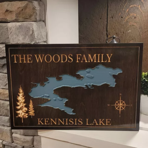 Custom Engraved Lake signs
