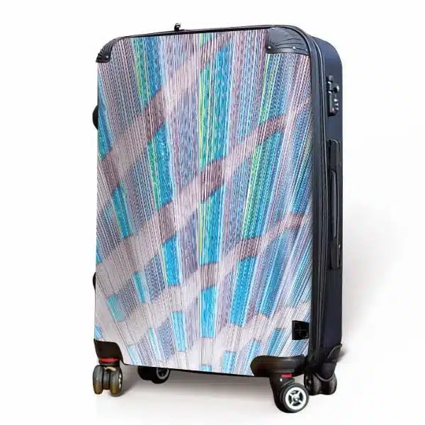 Iridescent Palm Fan Luggage