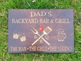 Dad's Grilling Sign