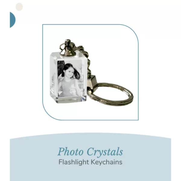 Crystal Flashlight Keychains