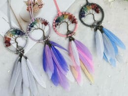 Small Crystal Dream Catchers